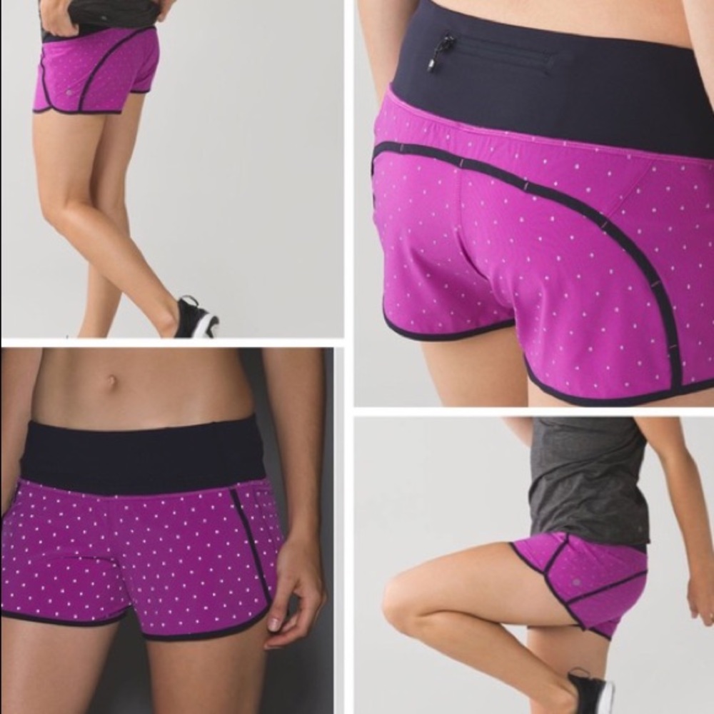 Lululemon Reflective Magenta Shorts